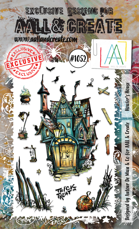 AALL & Create n°1052 - Set de tampons A6 - La maison de Howler
