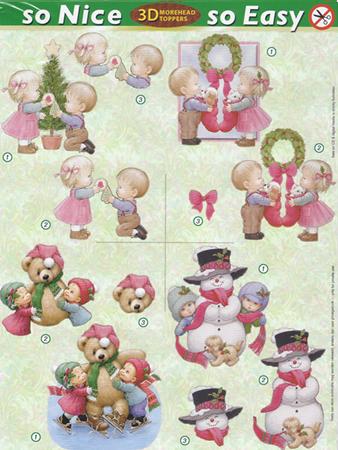 Morehead So Nice and Easy Christmas (4) - couronne, arbre, bonhomme de neige, patinage