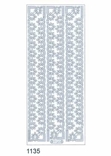 Autocollants décoratifs - Bordure florale