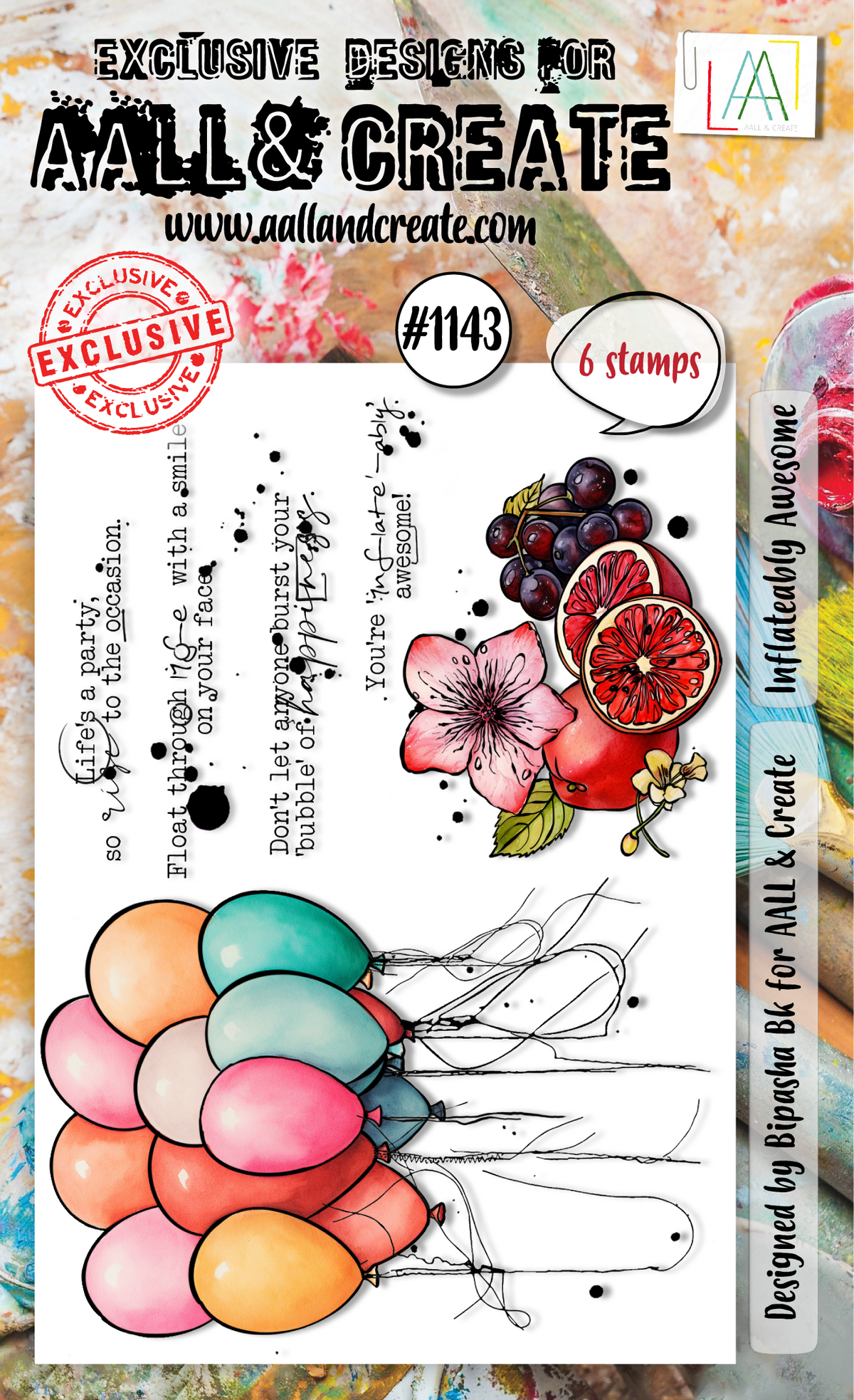 AALL and Create - Set de tampons A6 - Gonflablement génial