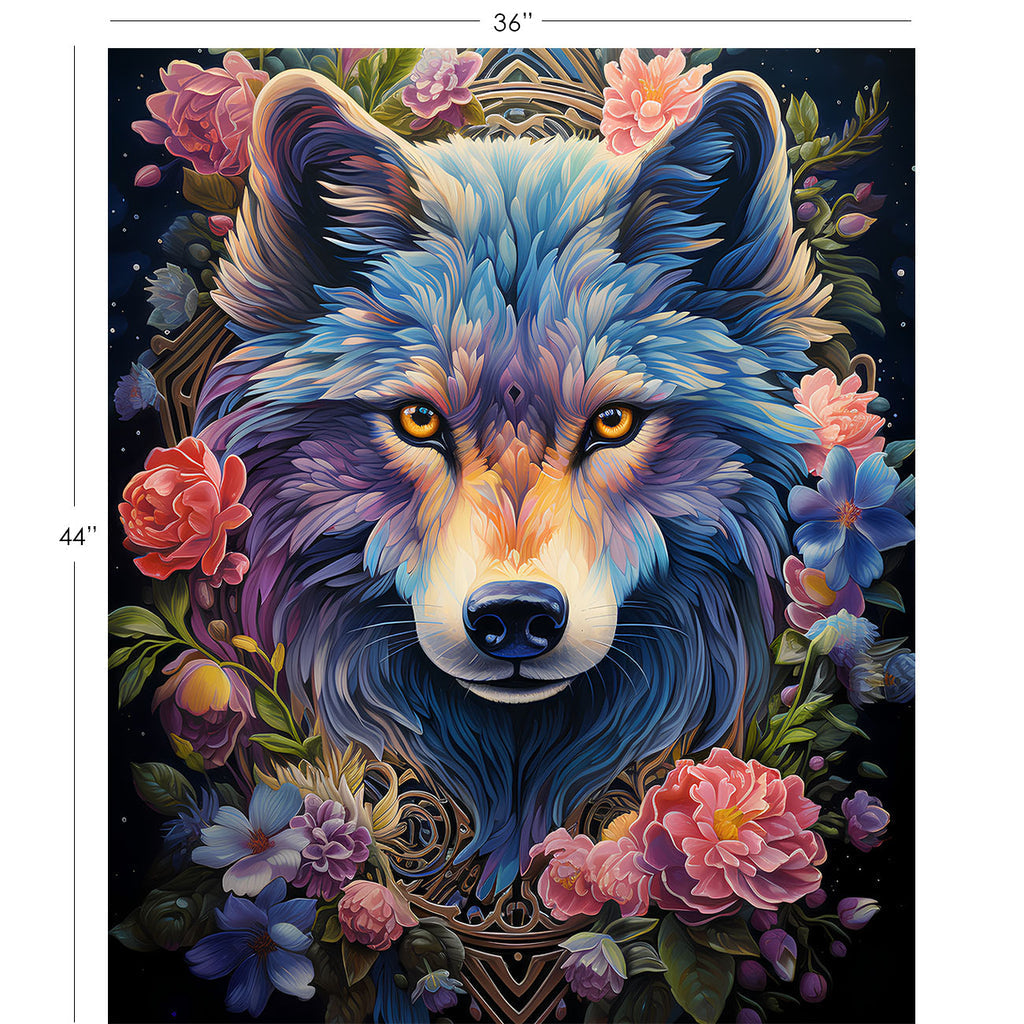 Celeste - Camelot Fabrics - Panneau de loup Celeste