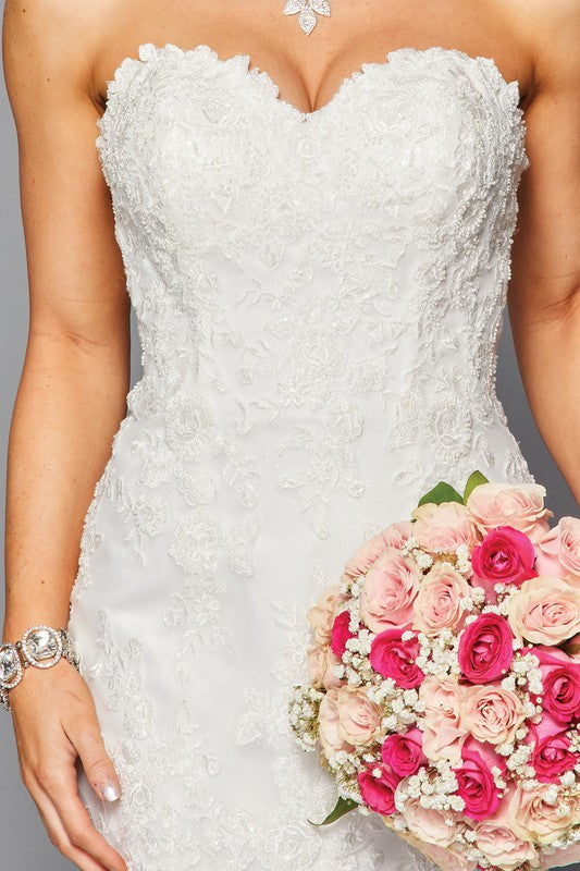 Robe de mariée bustier en cœur