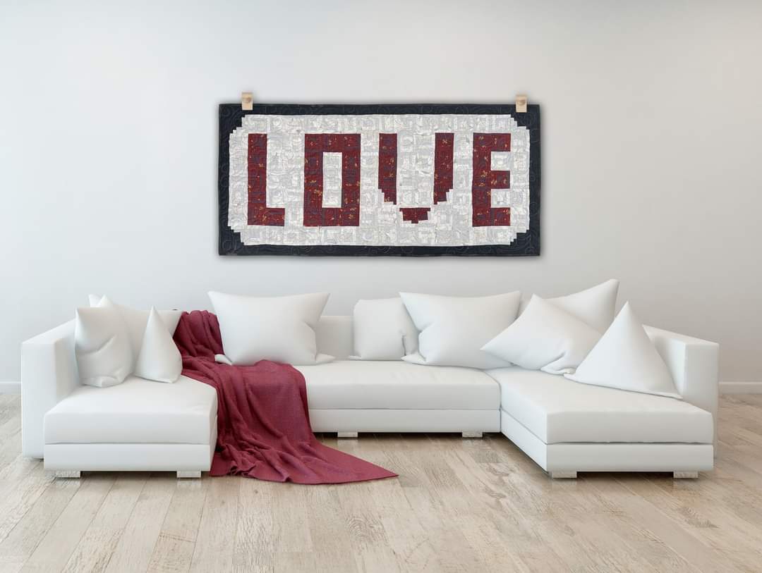 Patron de tenture murale « Lovey »