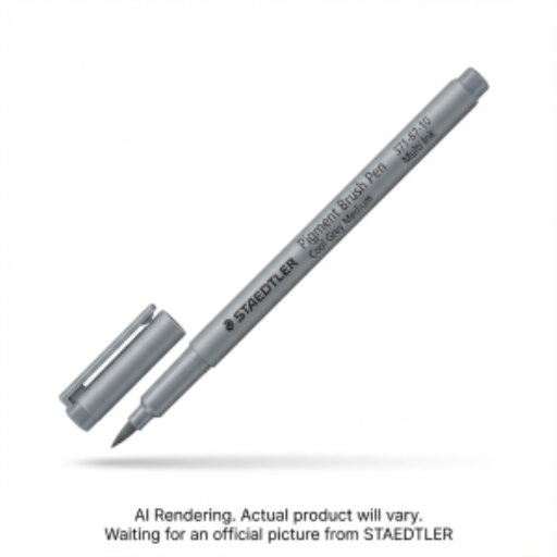 Stylo pinceau pigmenté gris froid moyen