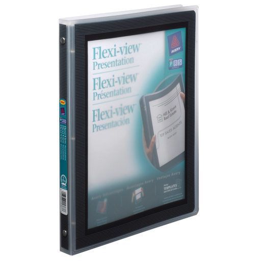 15767 SPECIALTY PRESENTATION BINDERS, FLEXIVIEW, 1/2" BLAC