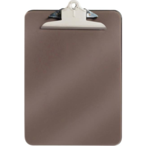 Letter Size – 9" x 12" - Smoke - 6" Spring Clip /
Format lettre – 9 po x 12 po - Fumé – pince à ressort
6 po