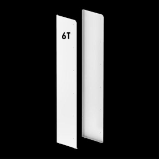(CUSMA form attached) Rakabot Titan 6 Tier powder coated side panel PURE WHITE