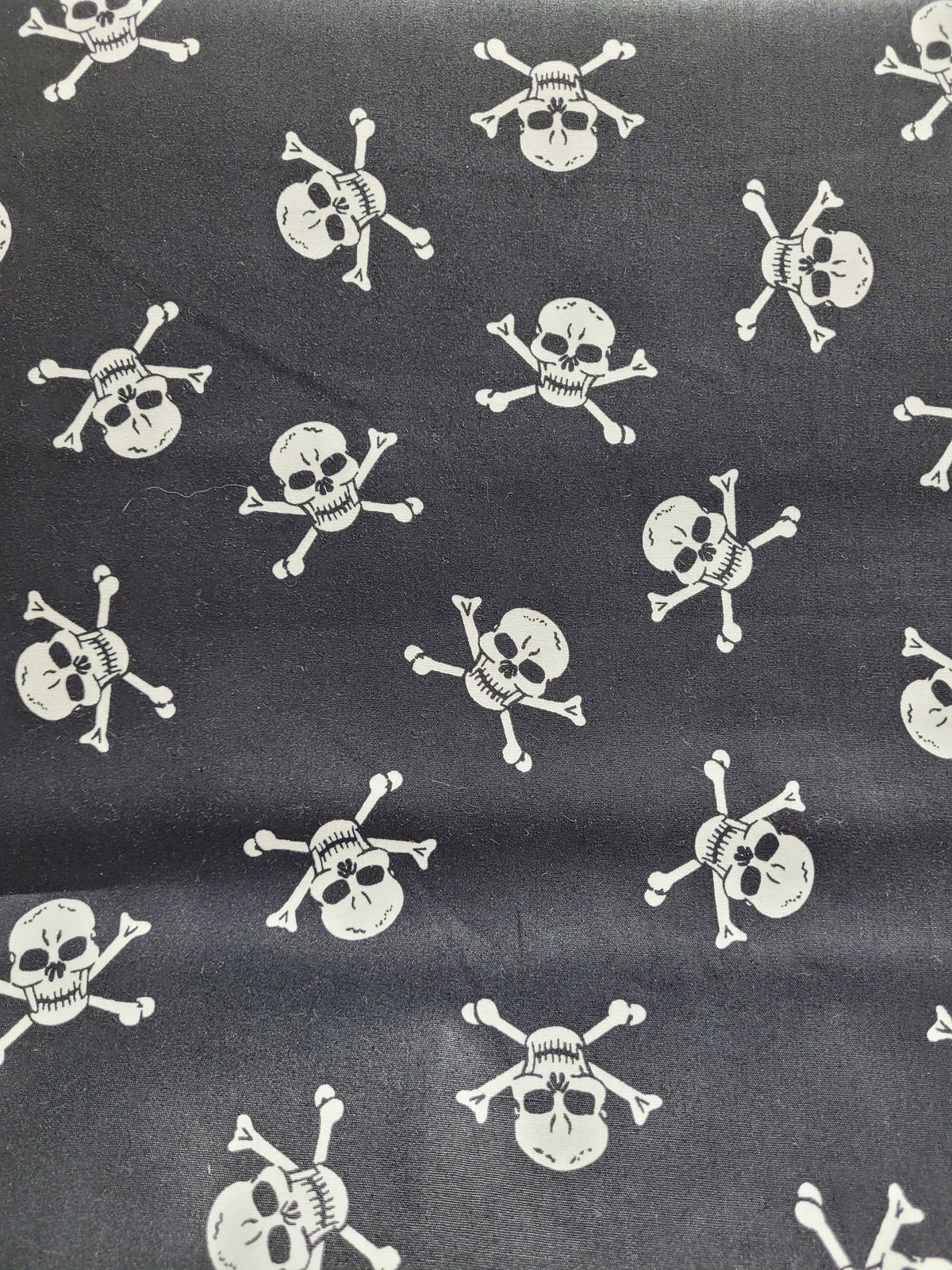 Skull and Crossbones- Cotton Poplin Fabric