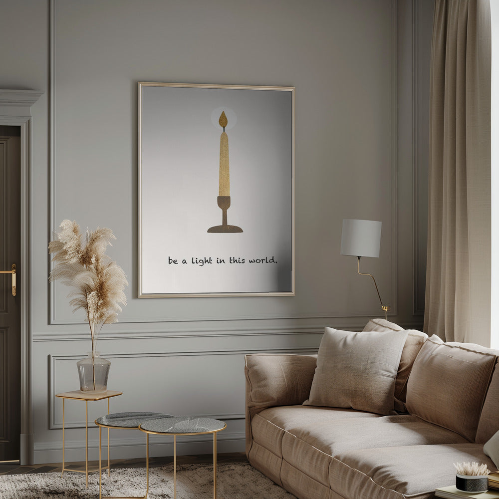 Décoration murale « Sois une lumière »
