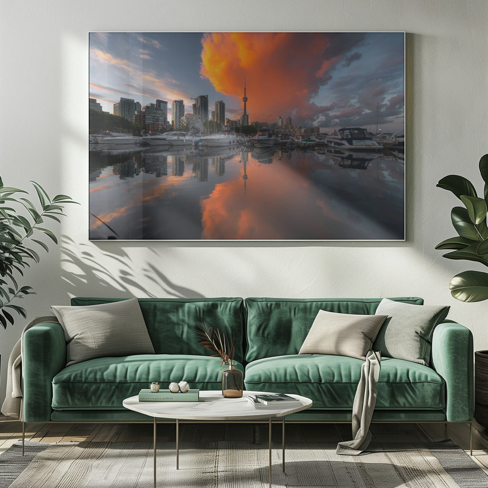 Décoration murale « Burn » de Toronto – Impression sur toile