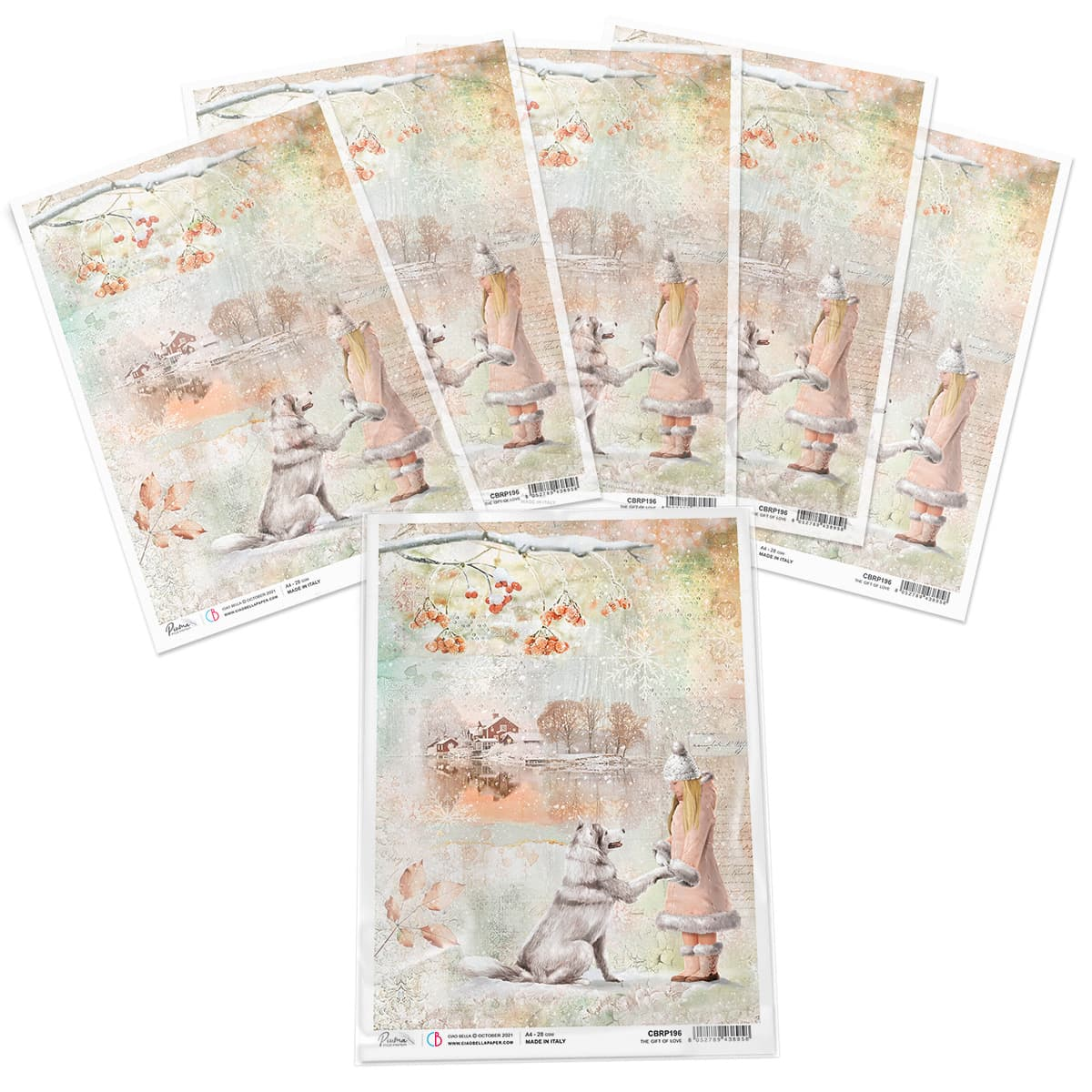 Ciao Bella Rice Paper A4 Le Cadeau de l'Amour