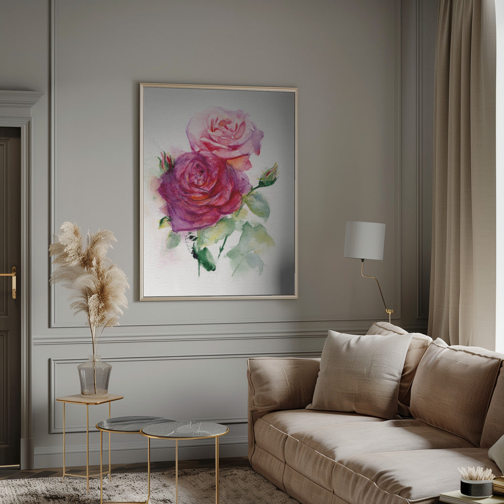 Art mural Rose juin