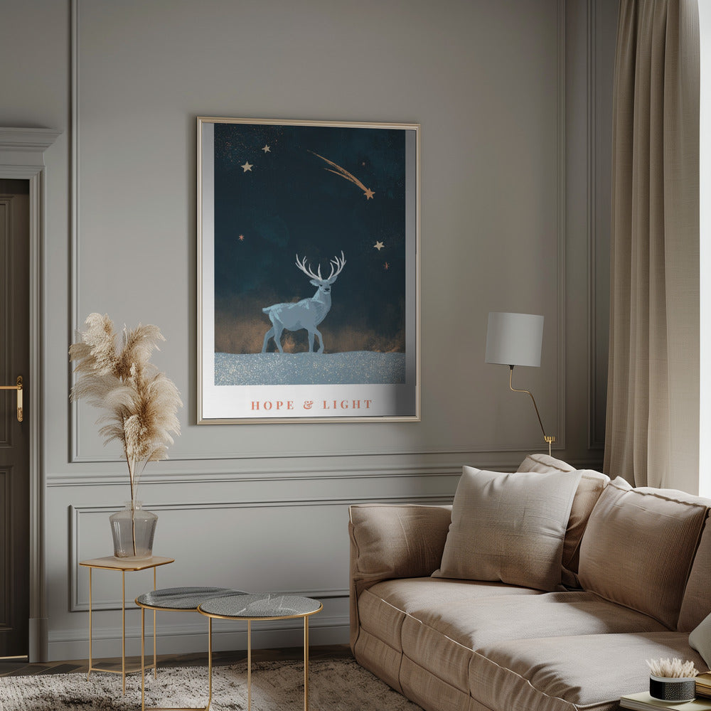 Décoration murale « Hope & Light », imprimée sur toile
