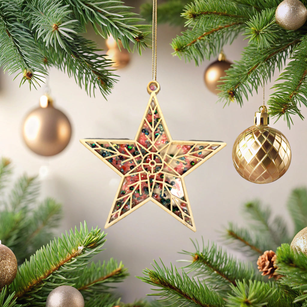 CrafTreat 3D Shaker Chipboard - Star