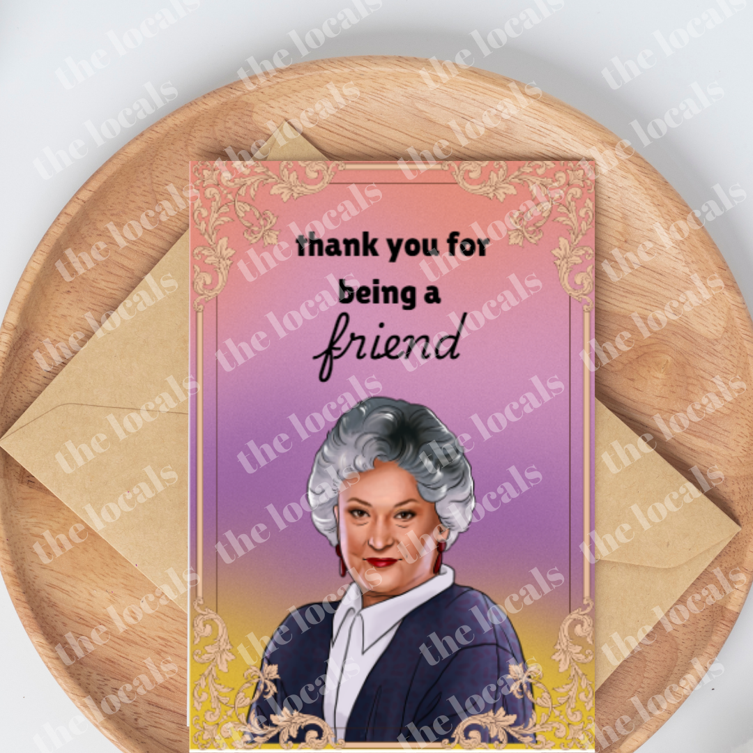 Carte de vœux Merci d'être un ami