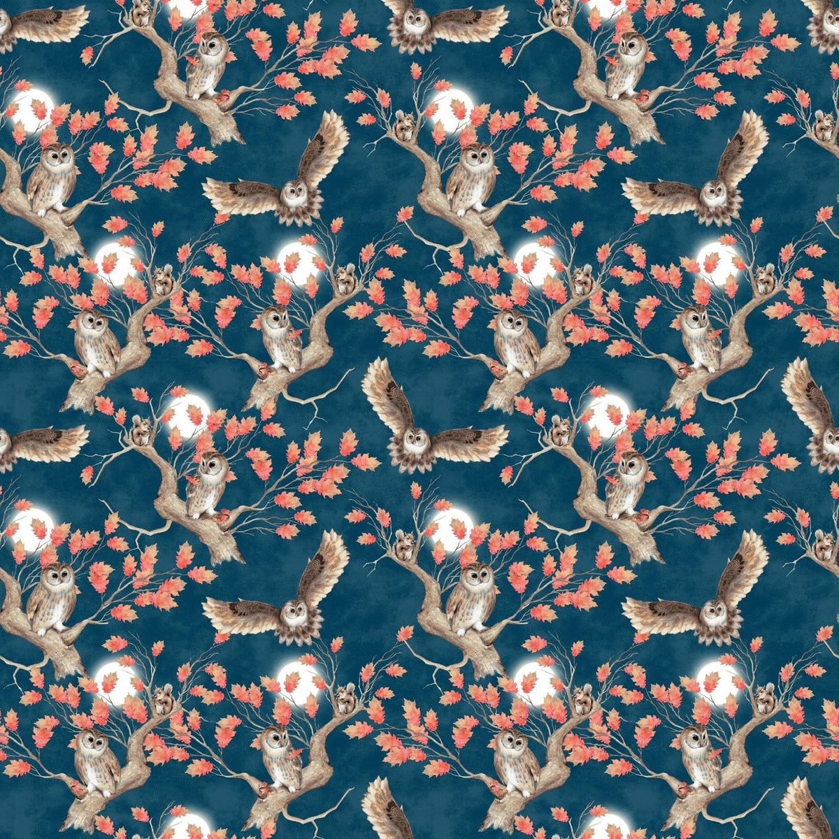Night Owls by Kathleen Francour - Navy