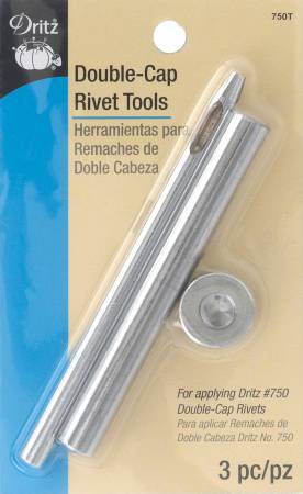 Outils pour rivets à double calotte Dritz, nickel