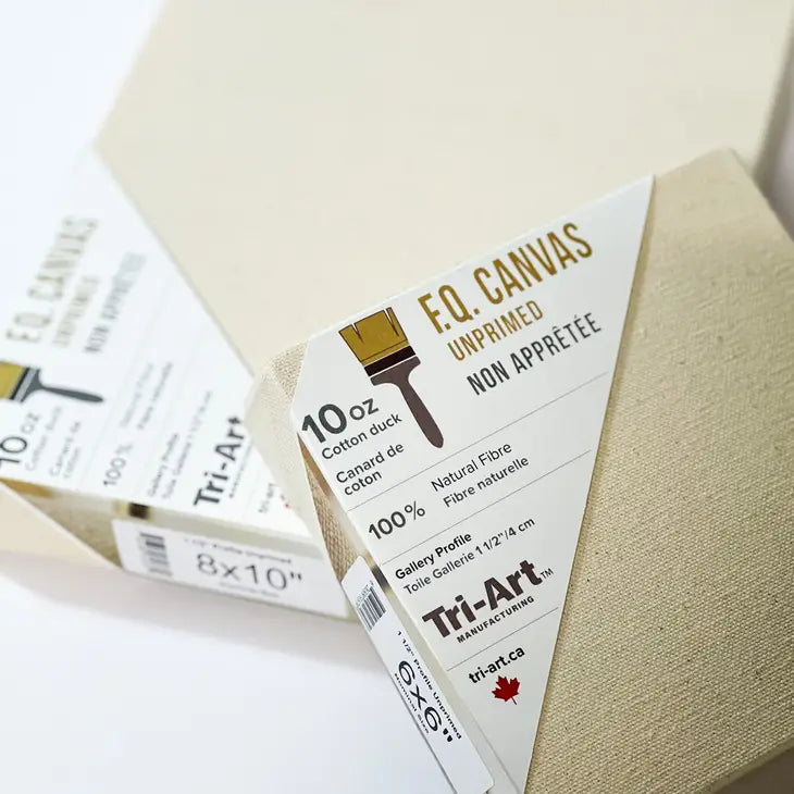 Tri-Art FQ Stretched Canvas - Artist Gallery 1 1/2" Profile Unprimed - 6x12"