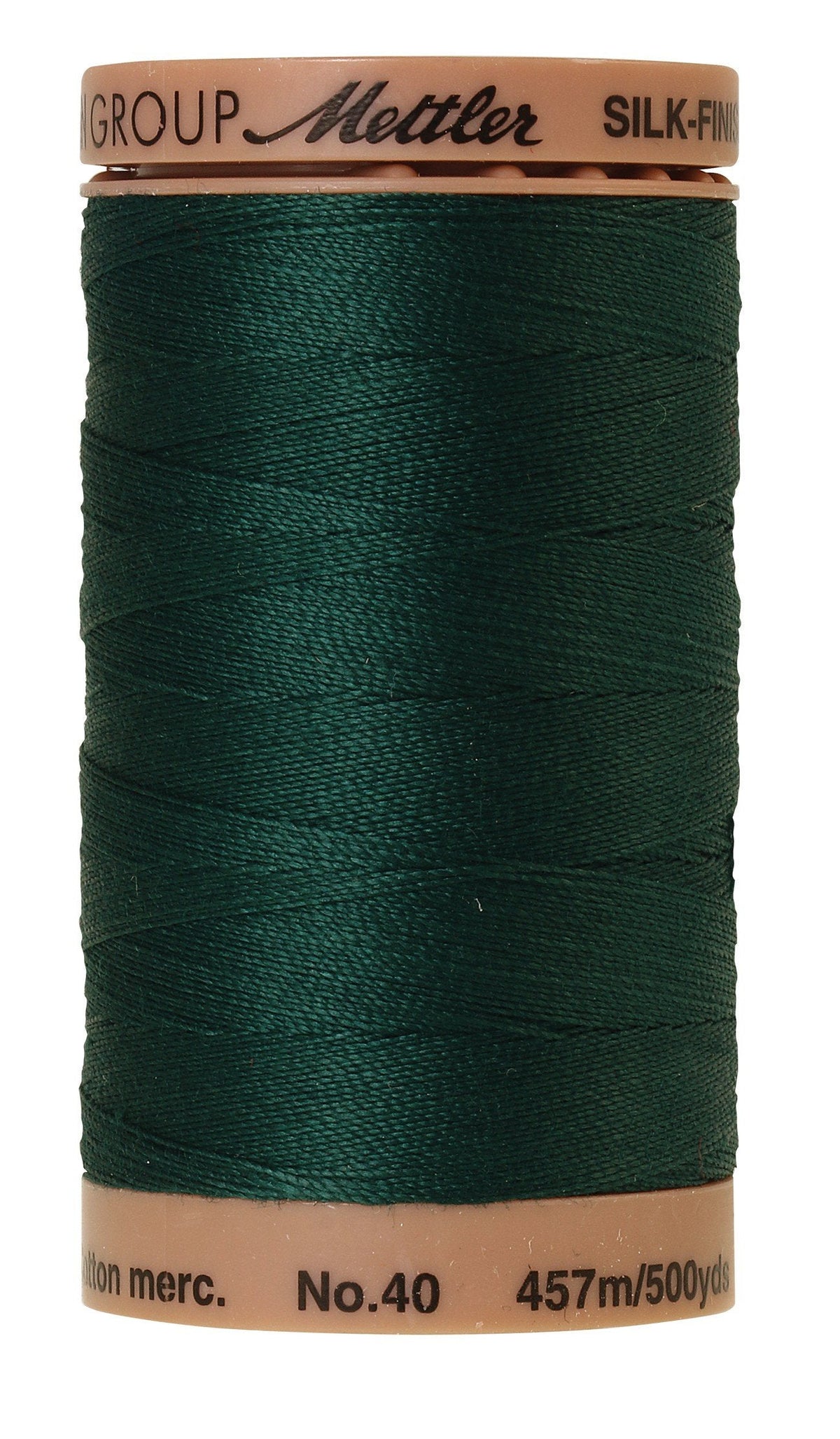 Fil de coton uni Mettler Silk-Finish 40wt 500yd/457M Swamp