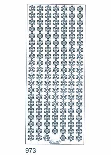 Autocollants décoratifs - Bordure flocon de neige