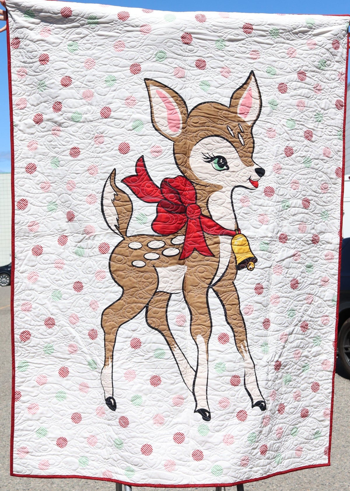 Échantillon en magasin - Courtepointe pour lit jumeau - Panneau Oh Deer