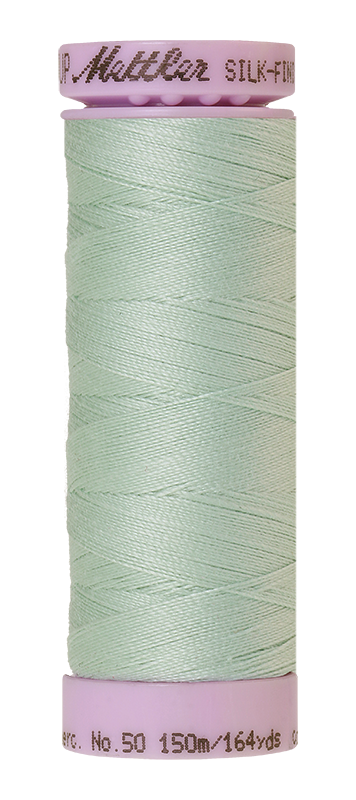 Fil de coton Mettler Silk-finish 50wt, 150 m (164 yd), couleur Snowmoon