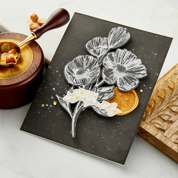 Vous êtes l'ensemble de plaques et de matrices Everything Sentiments de la collection Pressed Posies