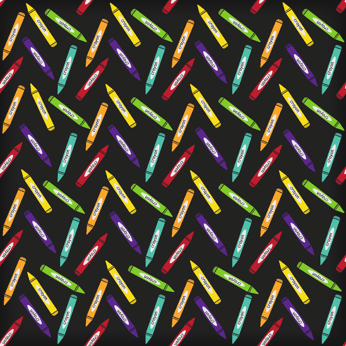 Craft HTV Back to School - Crayons Pattern