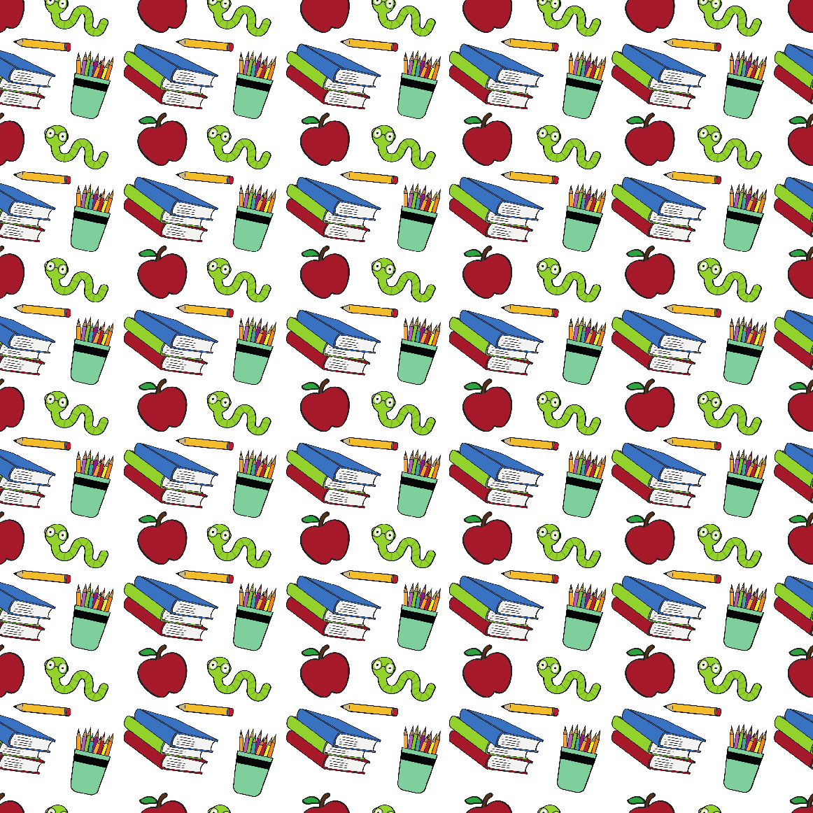 Craft HTV Little Bookworm Pattern