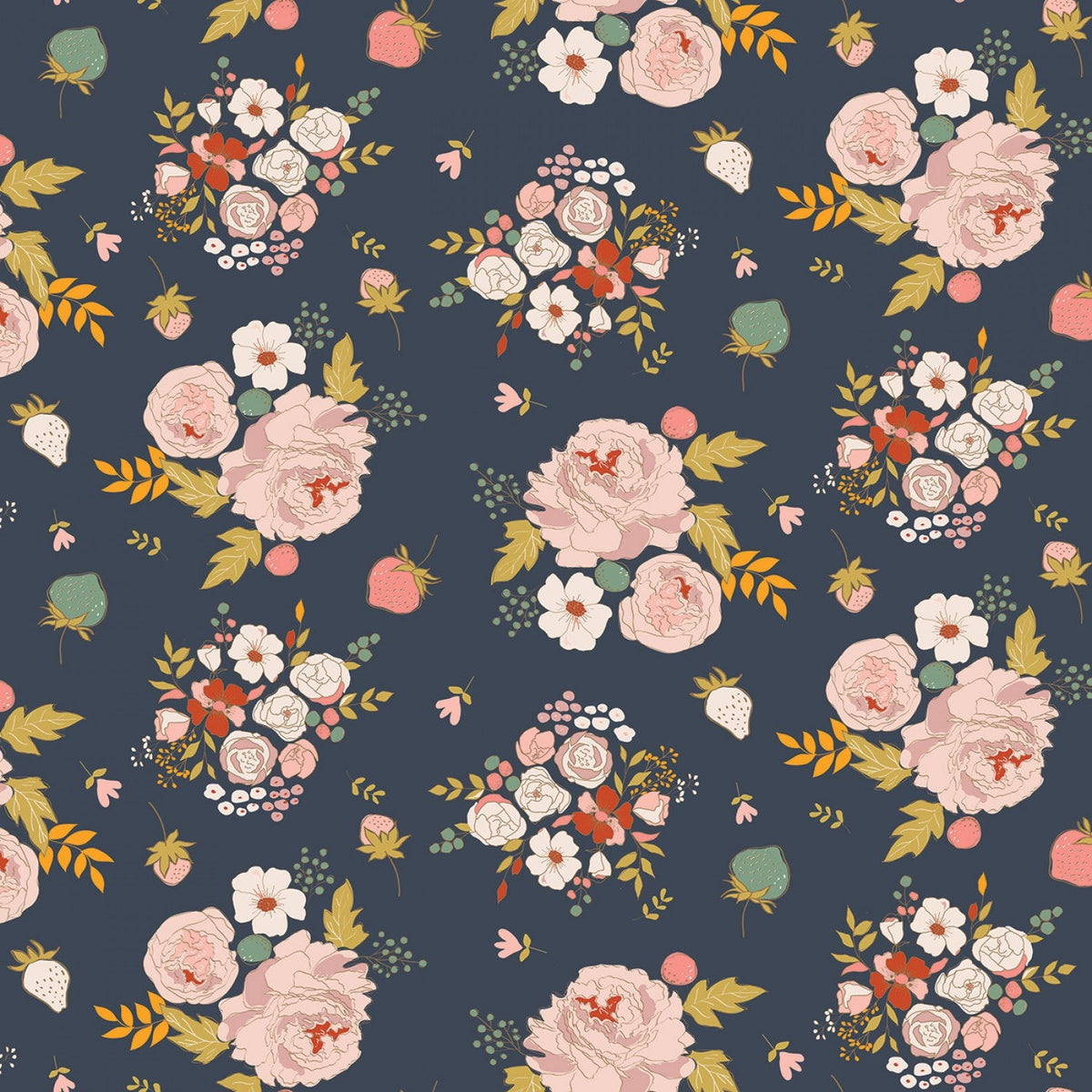 Riley Blake - Bloomberry - Motif principal minuit