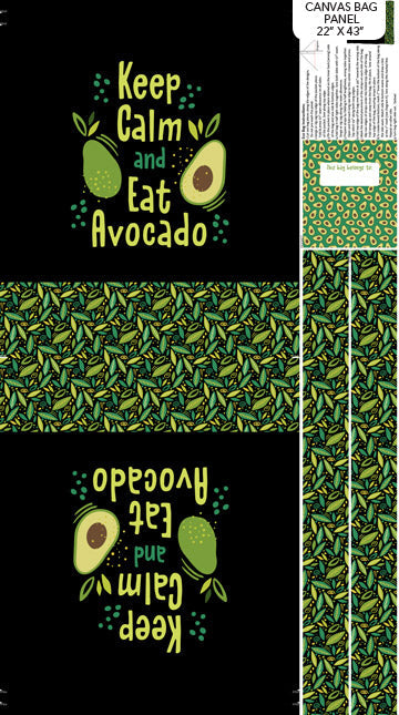 Avocado Love - Panneau de Sac en Toile - C24579-99