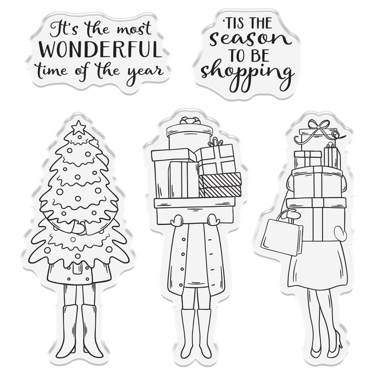 Crafter’s Companion Photopolymer Stamp - ‘Tis the Season to be Shopping