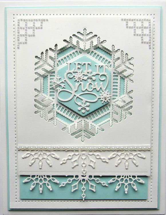 Cadre flocon de neige en dentelle collection festive