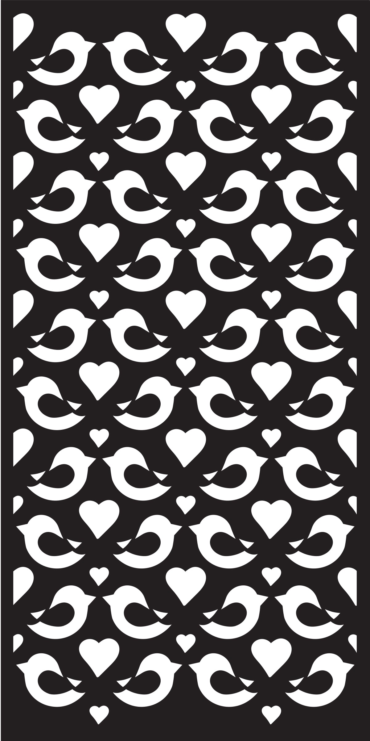 Pochoir Creative Expressions Love Birds DL 10,0 x 20,3 cm