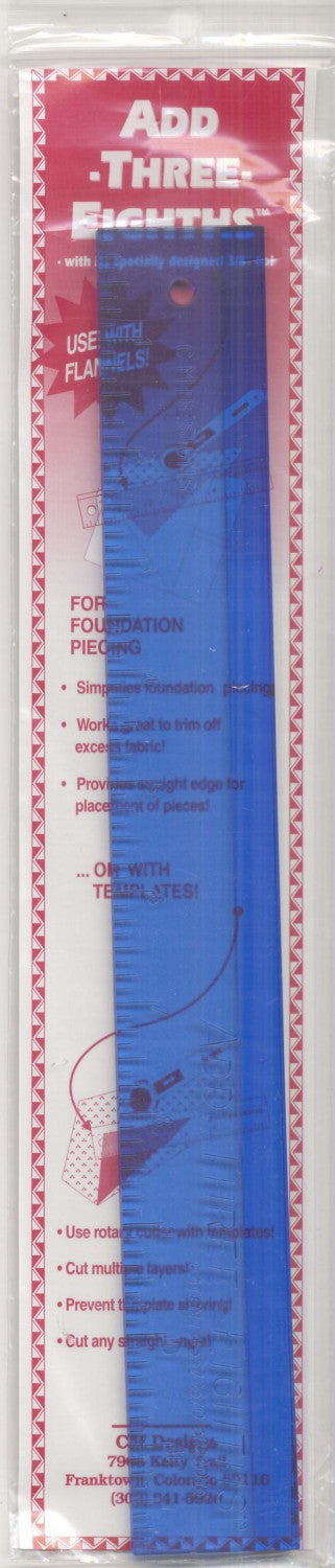 Add Three-Eighths Ruler 3/8" Lip **SPECIAL ORDER**
