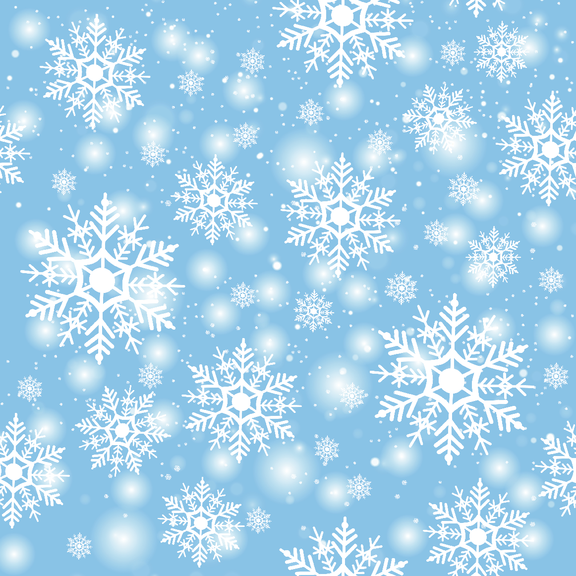 Craft HTV Blizzard Blue Snowflakes - Christmas Pattern 1