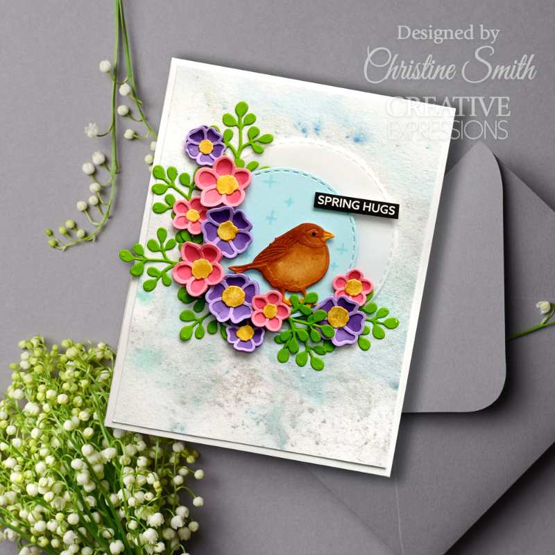 Matrice de découpe Creative Expressions Sue Wilson Finishing Touches Floral Medley