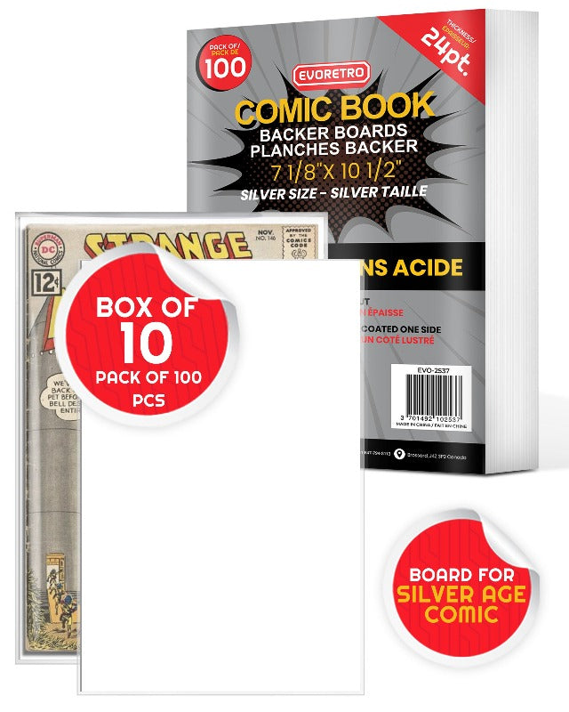 Comic Backer Boards for Silver Age Comic - Backboard 24PT