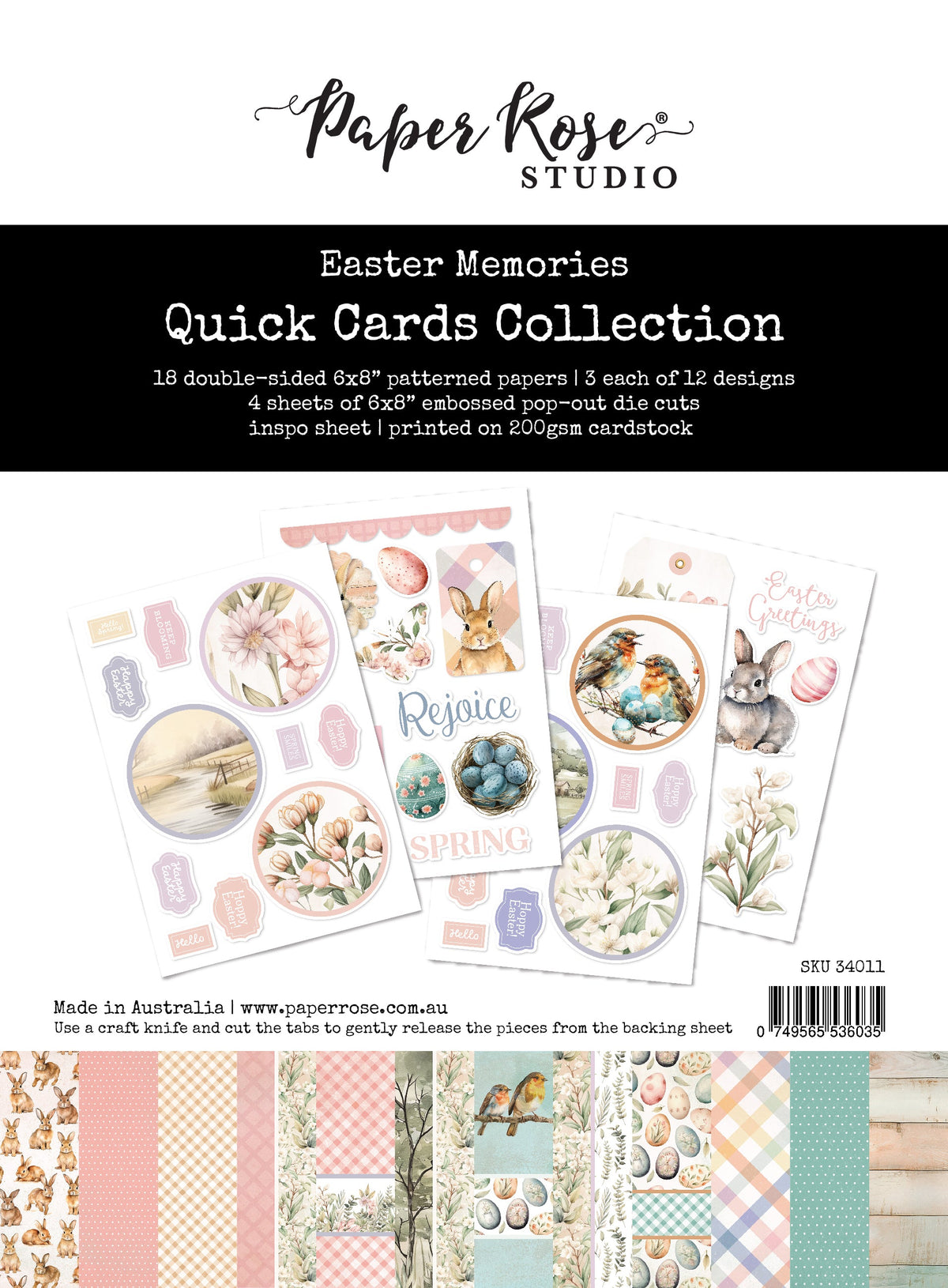Kit de cartes rapides Souvenirs de Pâques 34011