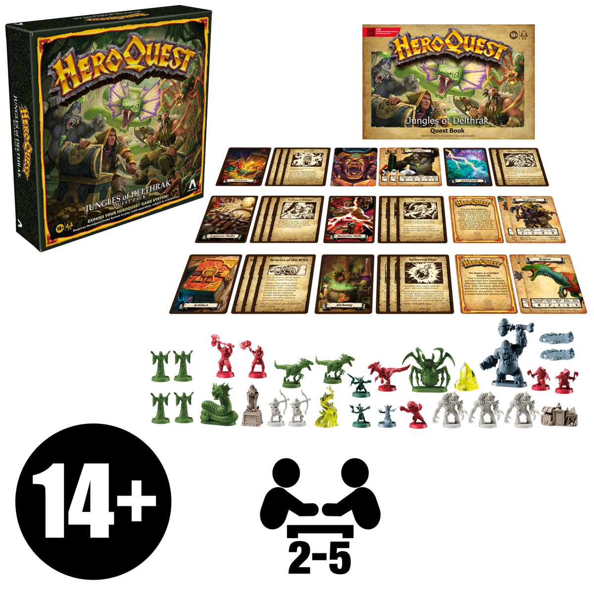 Avalon Hill HeroQuest Les Jungles de Delthrak Pack de Quêtes