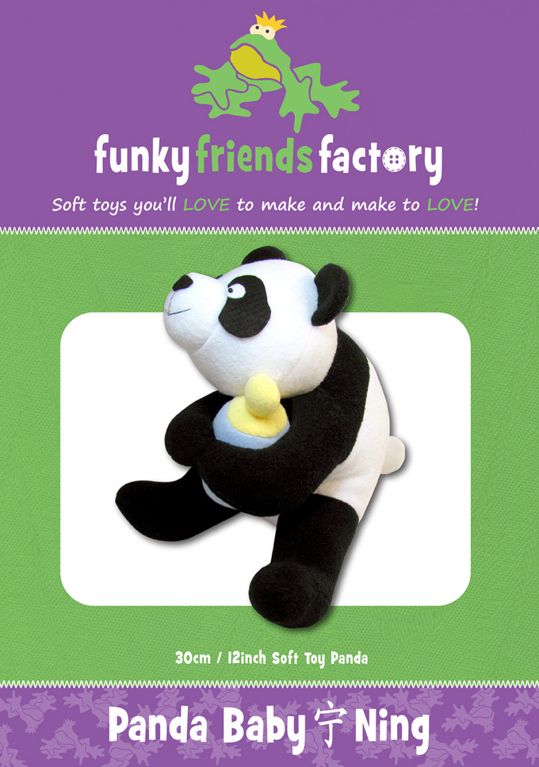 Patron Panda Baby Ning par Funky Friends Factory