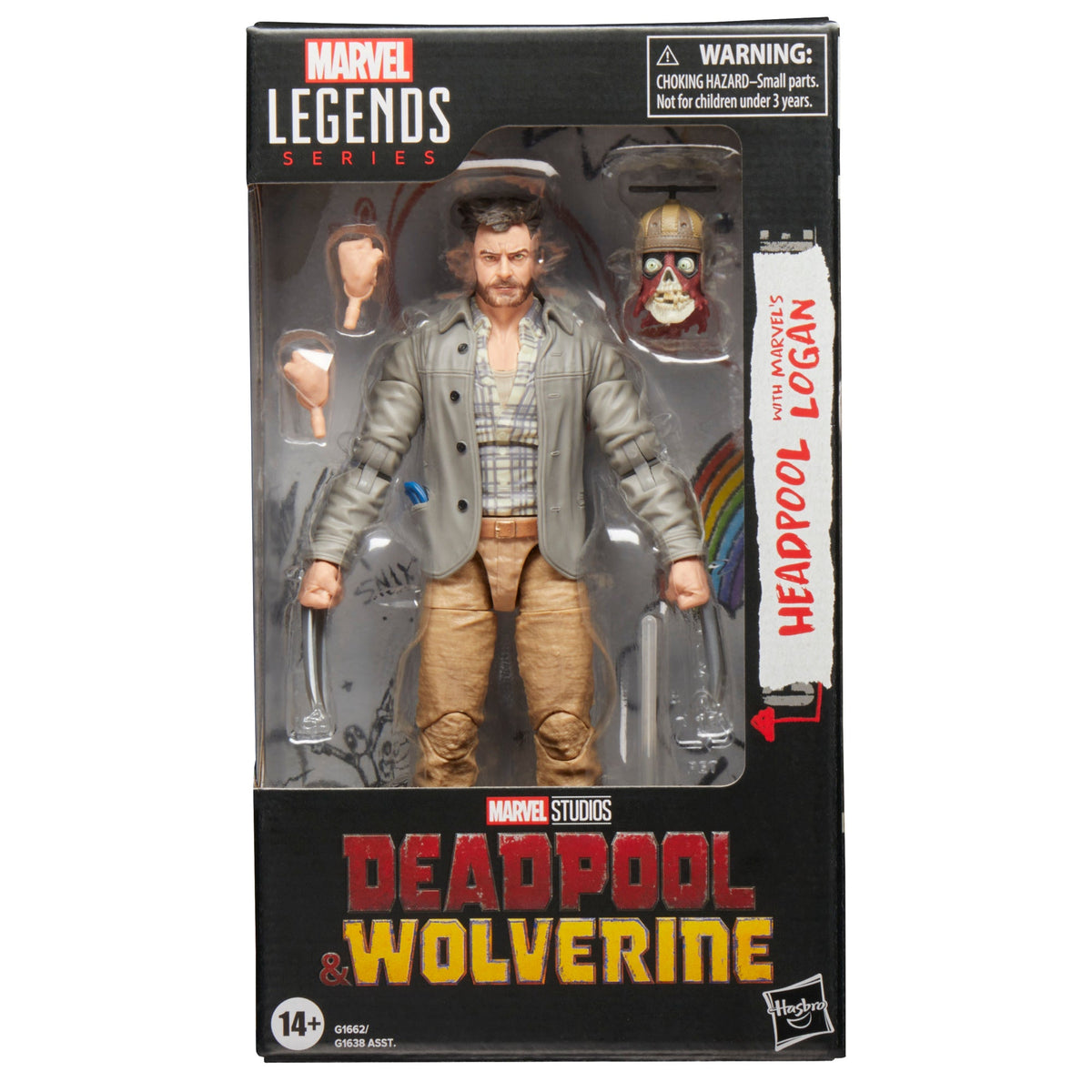 Figurine articulée Headpool et Logan de Marvel Legends Series