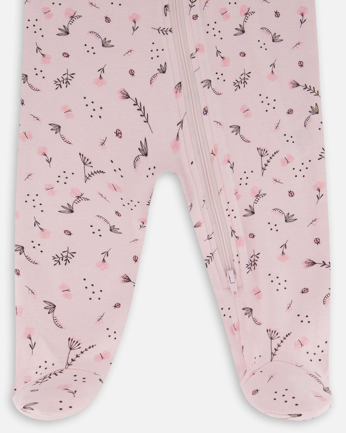 Pyjama une pièce en coton biologique imprimé écru et multi-camions