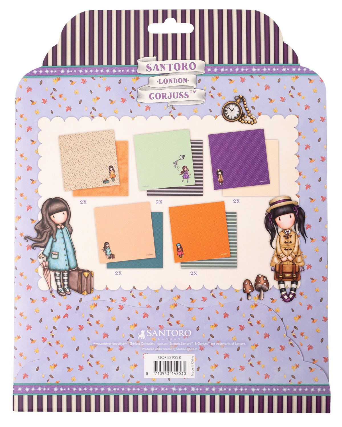 GOR Papier Set 5x2 Motifs Double-Face Essentiels 203x203x3mm 10 FL nr.28