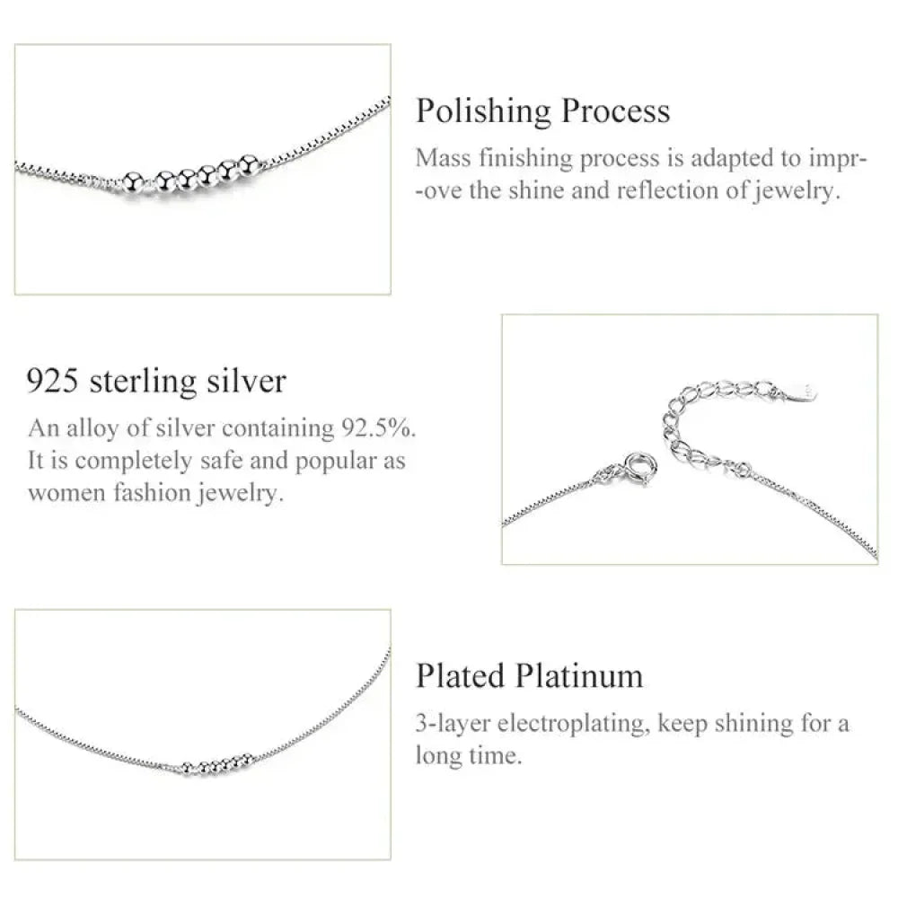 La délicate chaîne de cheville en argent sterling 925 avec perles