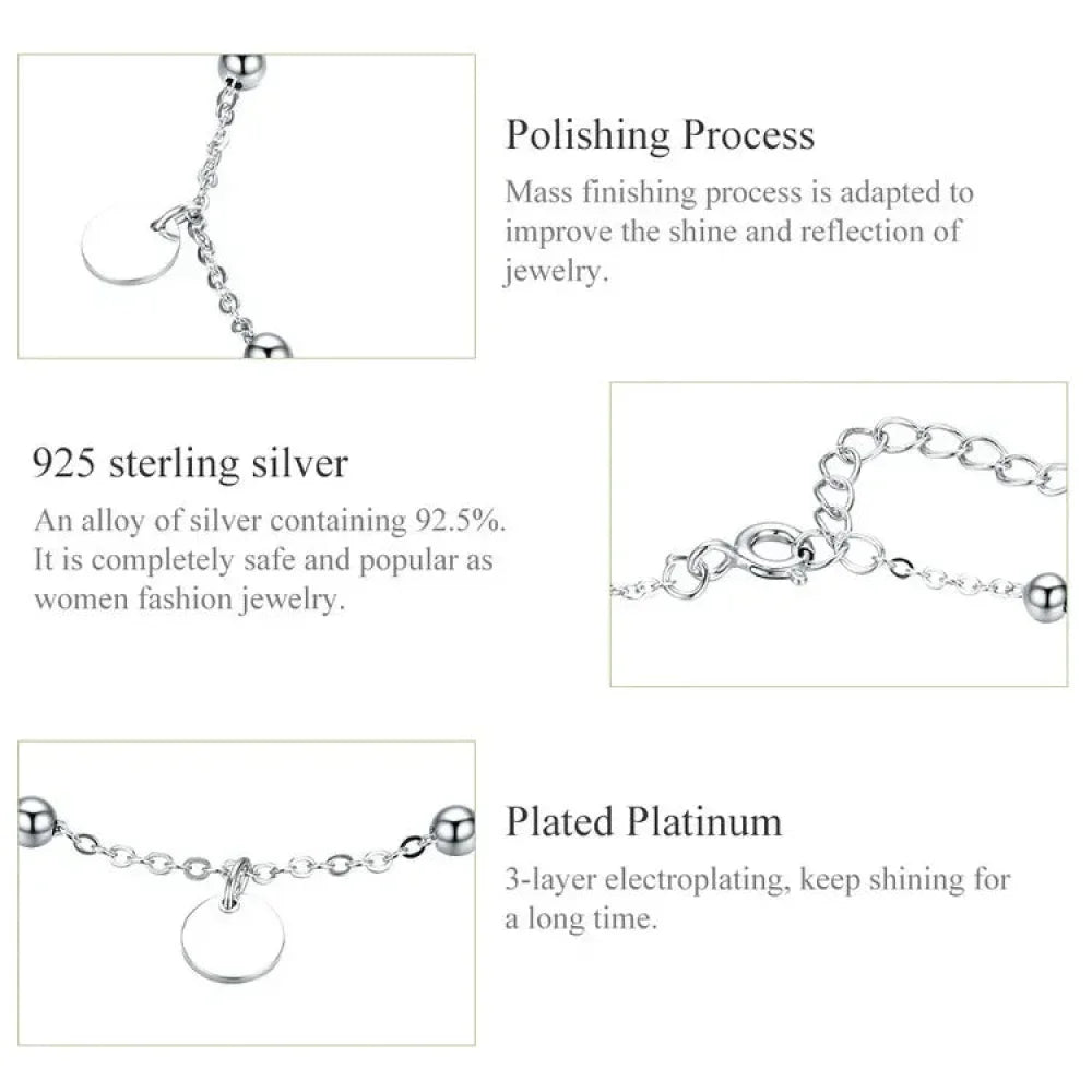 La chevillère moderne géométrique en argent sterling 925