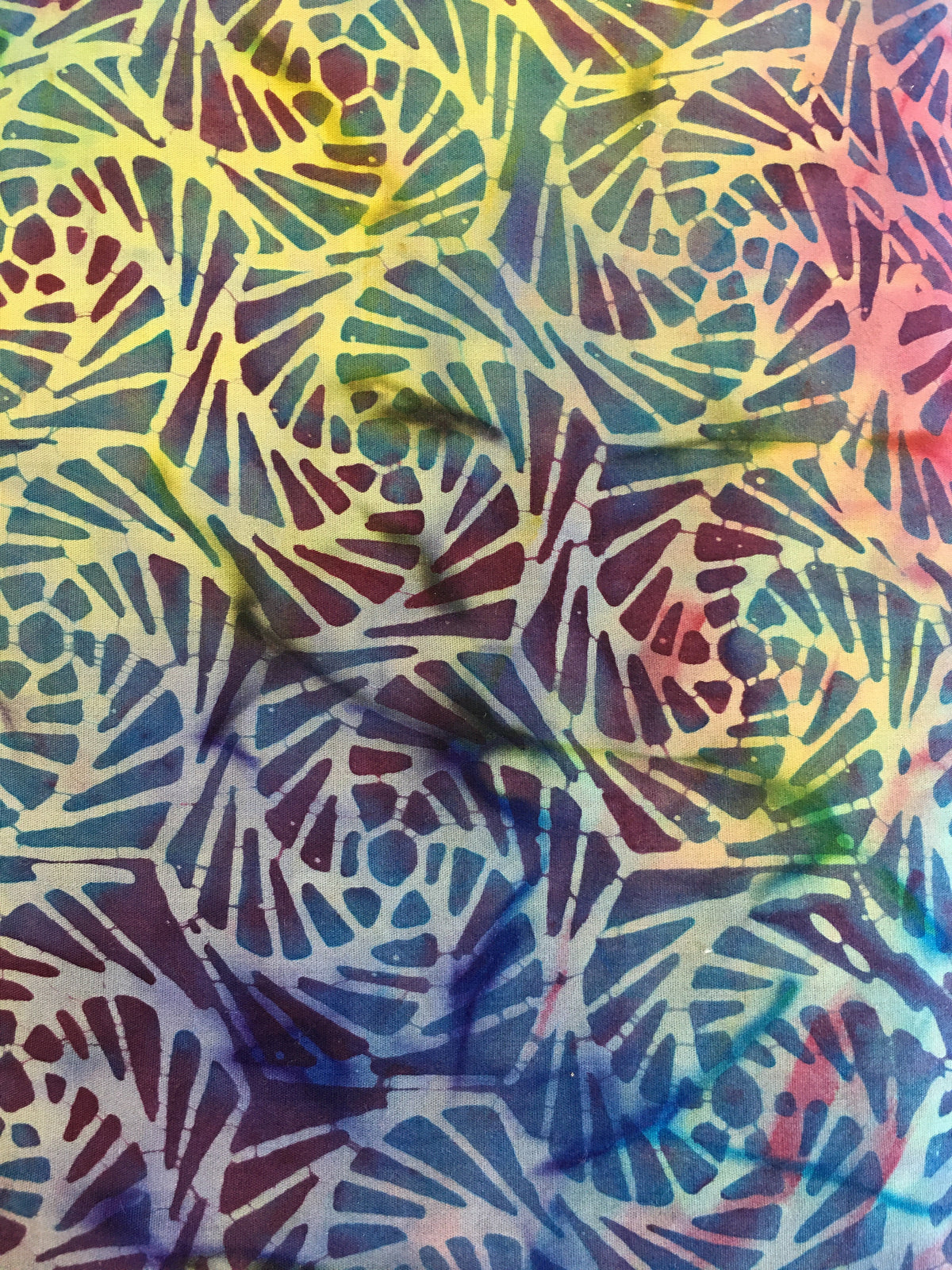Island Batiks - Teinture Tie and Dye en éventail