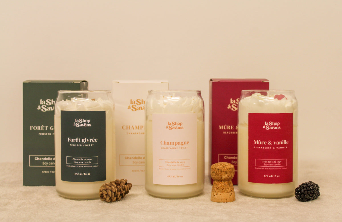 Chandelle de soya 16 oz - Mûre & Vanille