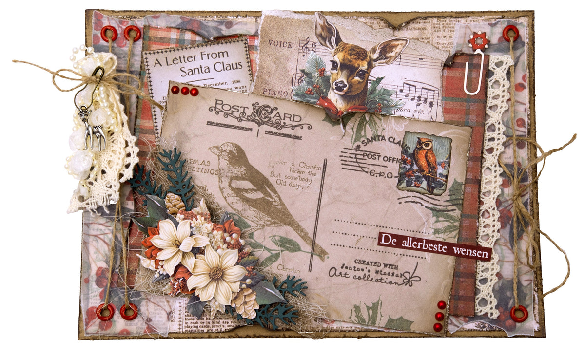 Bloc de papier mélangé JMA Calque, Unicolor & Elements Festive Nostalgia 36 feuilles
