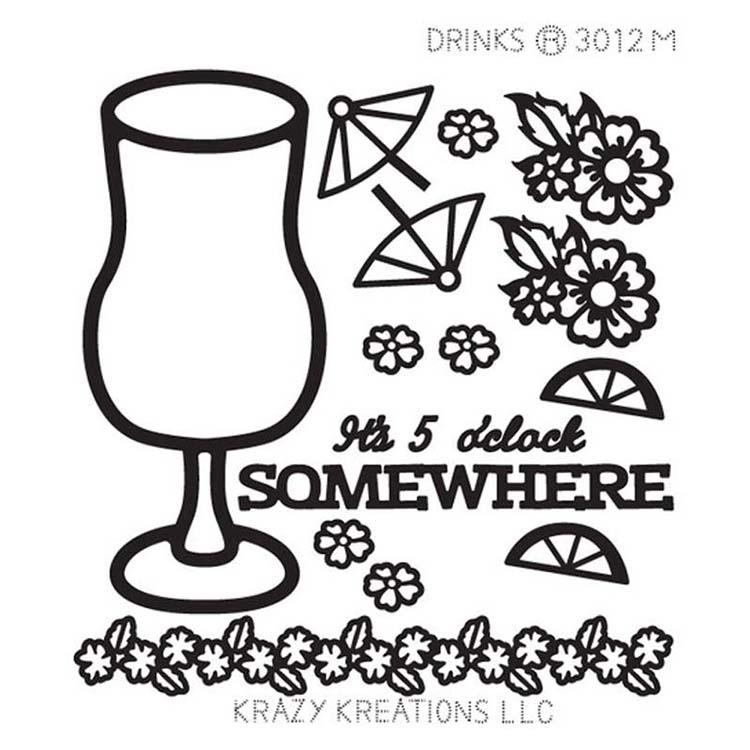 Autocollant Krazy Kreations – Boissons